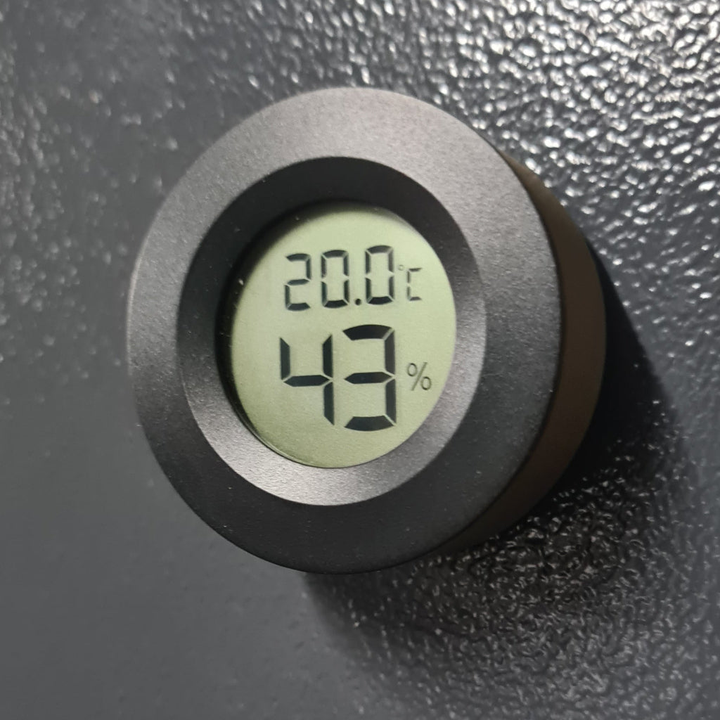 Magnethalter inkl. Hygrometer/Thermometer