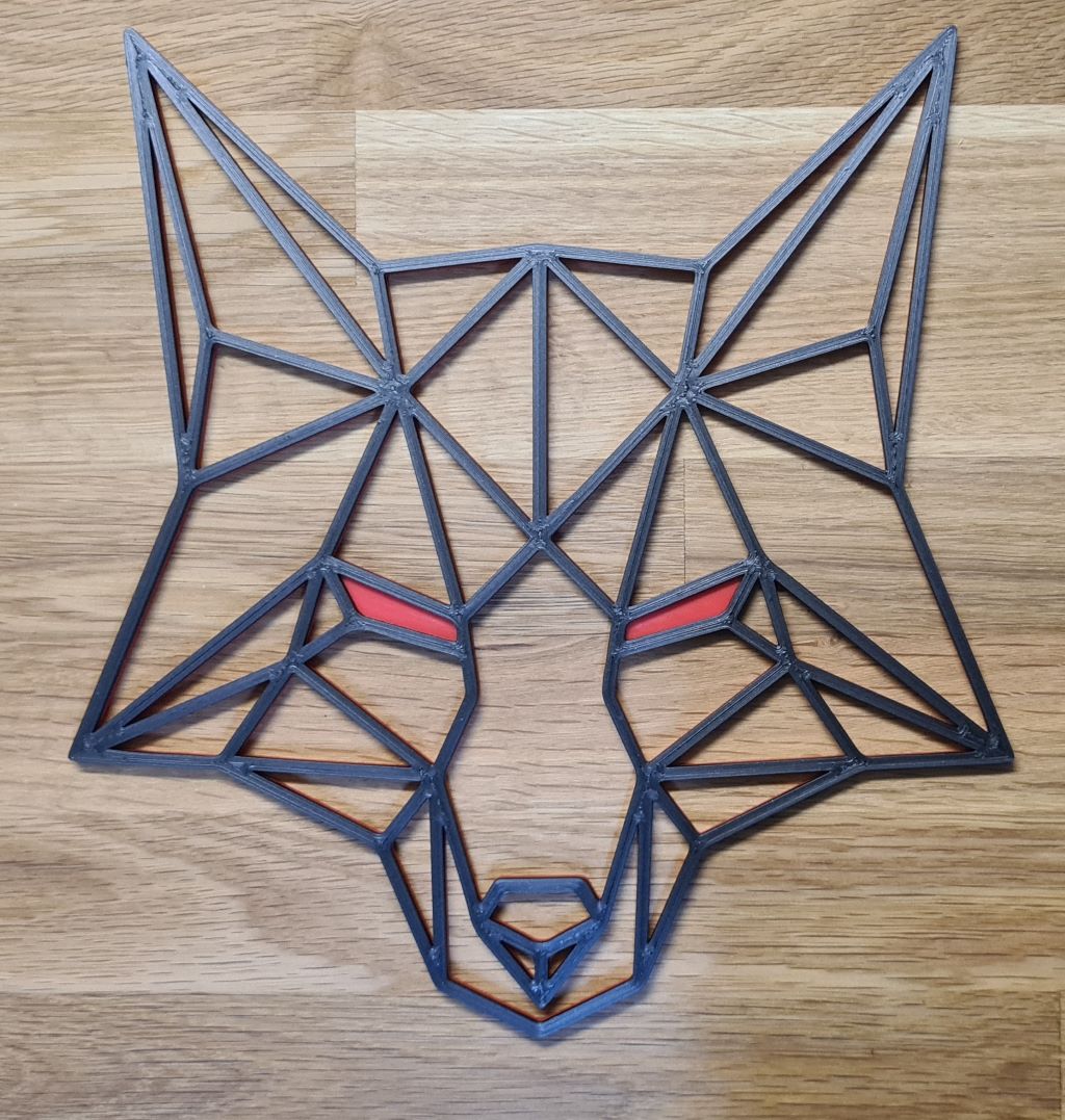 Deko-Fuchs, magnetisch, zweifarbig