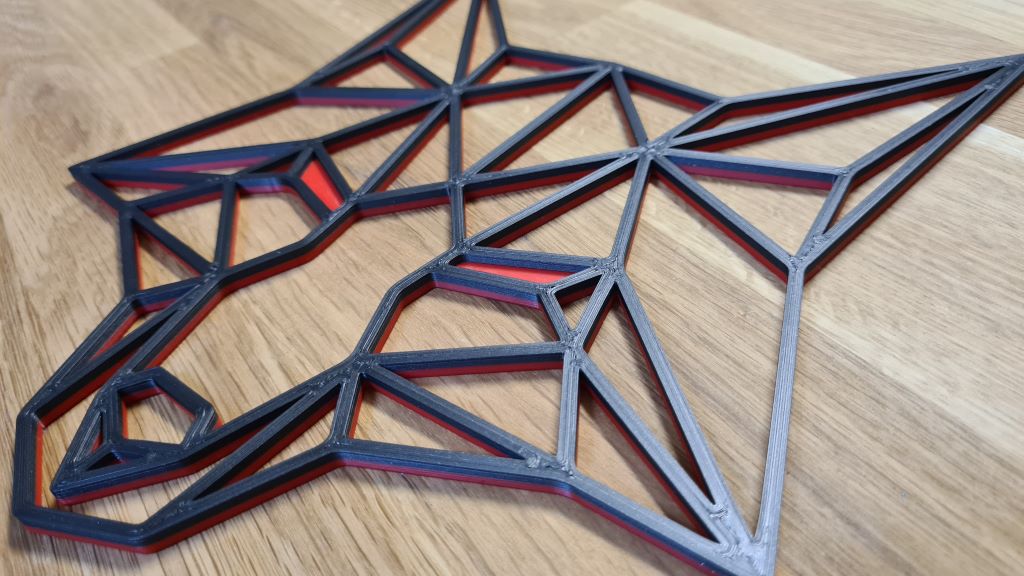 Deko-Fuchs, magnetisch, zweifarbig